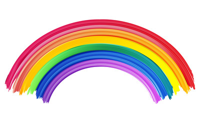 Colorful rainbow icon vector illustration.