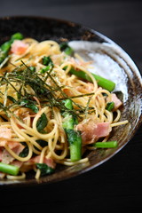 canola and bacon pasta