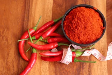 Fotobehang Korean red chili powder © oilslo