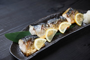 Japanese roasted mackerel