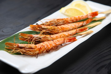 Japanese roasted prawn