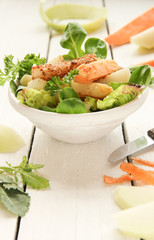 Gemüsesticks Salat paniert Gemüse Sticks