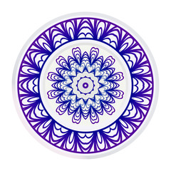 Traditional Ornamental Floral Mandala. Vector Illustration. For Coloring Book, Greeting Card, Invitation, Tattoo. Anti-Stress Therapy Pattern