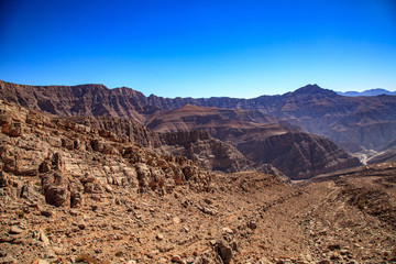 Fototapeta na wymiar landscape of mountains (Jebel Jais) 01