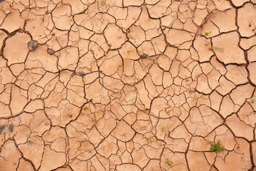 trockener rissiger roter wüstenboden, textur, hintergrund