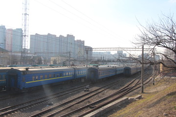 Fototapeta na wymiar train in the station
