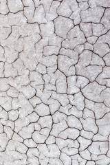 Gray dry soil or cracked ground texture background. Takyr