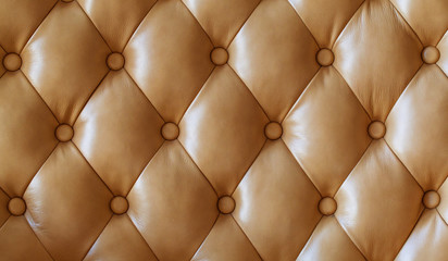 Leather banner background. Brown texture