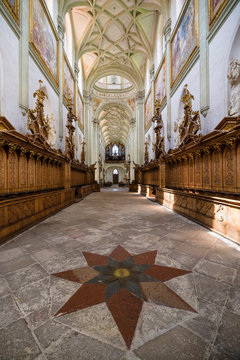The Abbey of Kladruby is a large Benedictine monastery in Czech republic