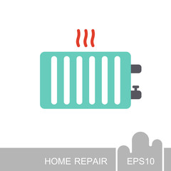 Radiator, heater line icon