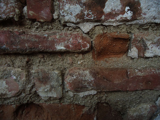 texture of a red brick wall