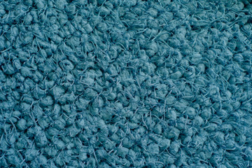 Blue knitting wool texture background