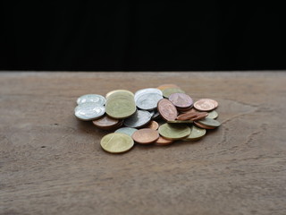 stack coins background