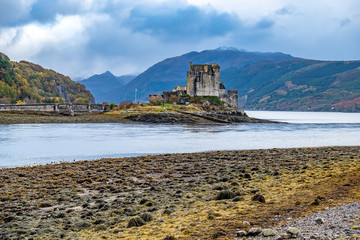 Eilean Donan Castle during autumn - Dornie, Scotland - United Kingdom