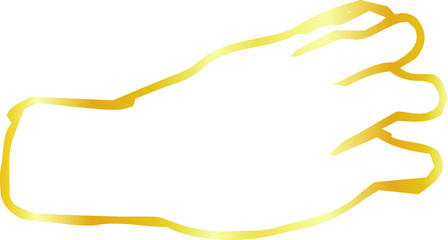 Golden Rough sketch of hand sign