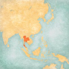 Map of East Asia - Thailand