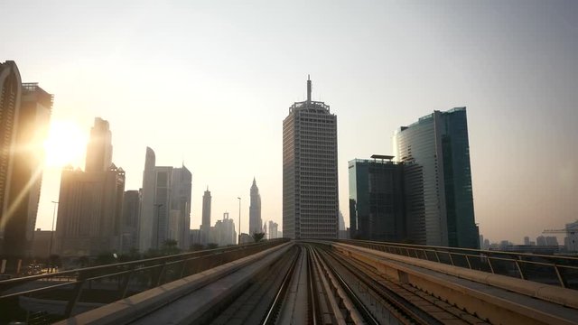 POV Point of View of City skyline Metropolis Business District Center