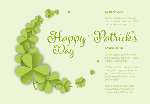 St. Patrick's Day Card Layout
