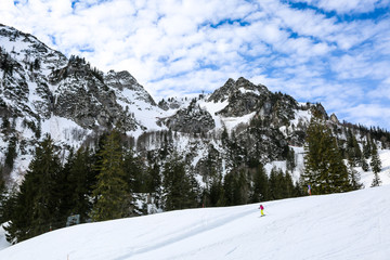 Schneelandschaft in den Alpen