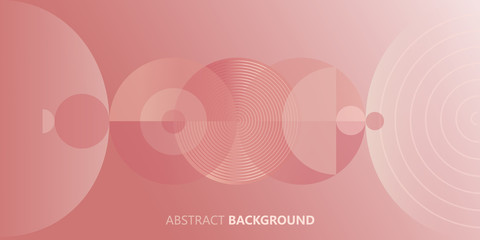 Abstract pink circles vector background for parallax effect scrolling landing page