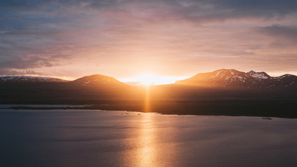 Sunset in Iceland