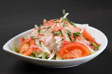 shrimp and radish salad