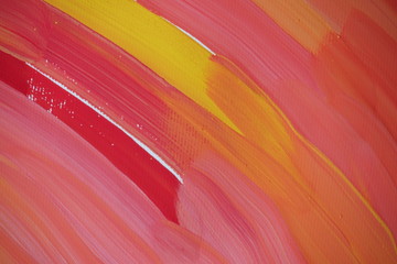 Abstract drawing painted with gouache.