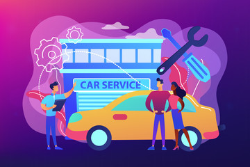 Car service concept vector illustration.