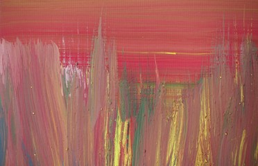 Abstract drawing painted with gouache.