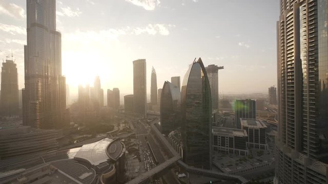 Futuristic Urban Architecture Infrastructure Metropolitan Cityscape Skyline