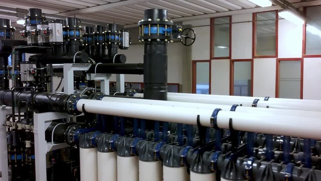 Water pipe in a sewage treatment plant, industrial purification treatment system