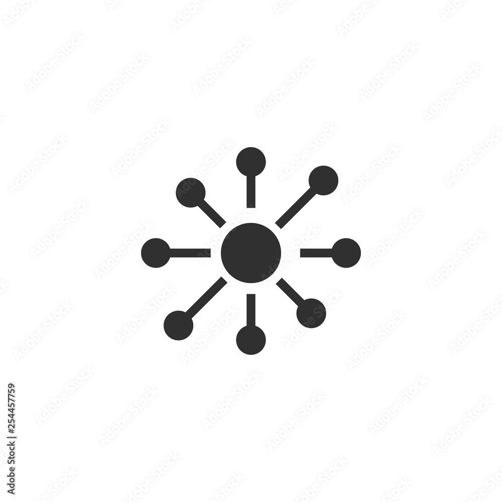 Poster network icon in simple design. vector illustration
