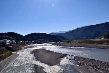 富士川　川原