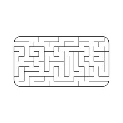 Abstact labyrinth. Game for kids. Puzzle for children. Maze conundrum. Vector illustration