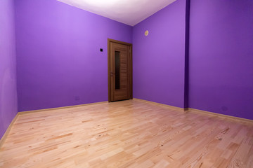 Empty room after repair