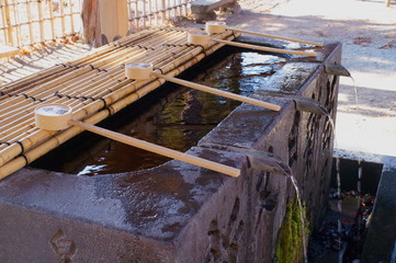 Japanese shrine Hand bath