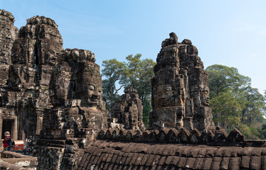 Fototapeta premium Angkor stone faces