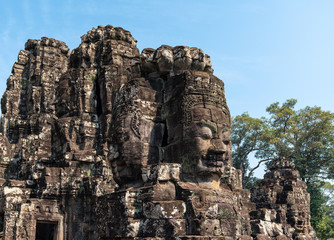 Fototapeta na wymiar Angkor stone faces
