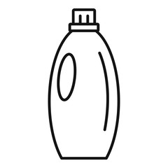 Gel wash bottle icon. Outline gel wash bottle vector icon for web design isolated on white background