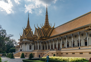 Naklejka premium Cambodia, Phnom Penh, the royal palace