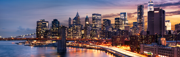 New York  City lights