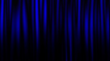 4K Blue material curtain motion background for backdrop design