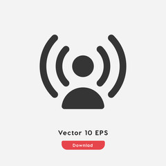 influencer icon. influencer icon vector. Linear style sign for mobile concept and web design. influencer symbol illustration. vector graphics - Vector	