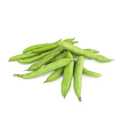 Broad beans isolated