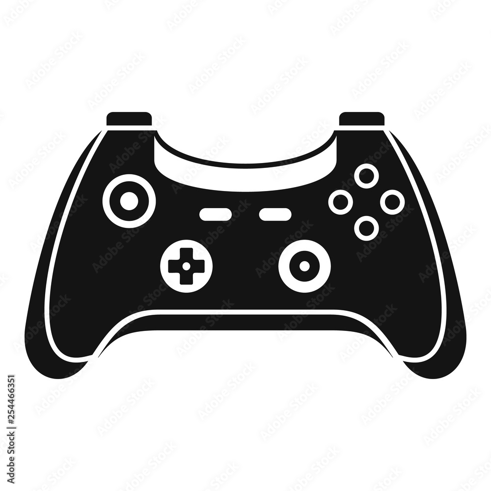 Poster wireless gamepad icon. simple illustration of wireless gamepad vector icon for web design isolated o
