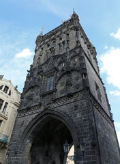 Powder Gate also called Powder tower in Prague in Czech Repubic
