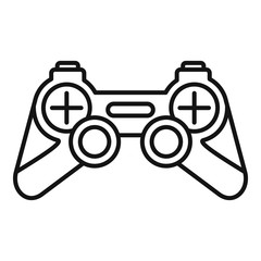 Fototapeta premium Joystick icon. Outline joystick vector icon for web design isolated on white background