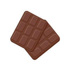 Vector chocolate bar. Objects isolated on a layer. Elements of sweets. Food illustration for cards, applications.