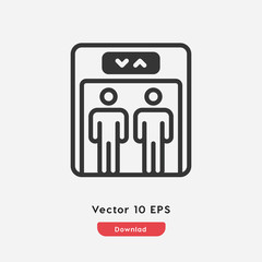 lift icon vector