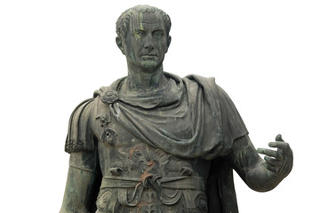 Fototapeta na wymiar statue of Julius Caesar Dictator of the Roman Republic